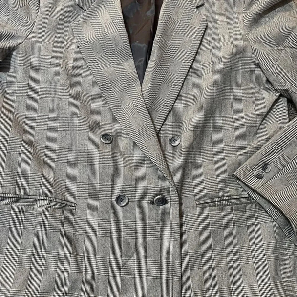 City Street Double Breast Wool Blend Luxury Blazer Jacket Men Size L 42 European - Picture 11 of 13